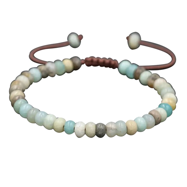 Herre armbånd Indian Onyx Blå Pastel