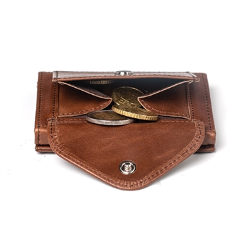 Stilfuld multiwallet kortholder i den fortryllende Hazelnut Brown farvetone