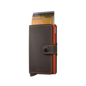 Secrid Miniwallet Matte Truffle & Orange