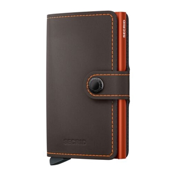 Secrid Miniwallet Matte Truffle & Orange