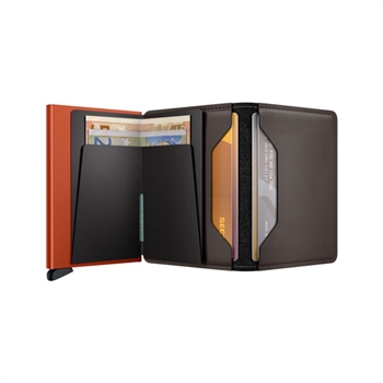 Secrid Slimwallet Matte Truffle & Orange