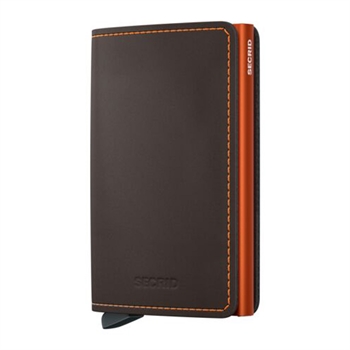 Secrid Slimwallet Matte Truffle & Orange