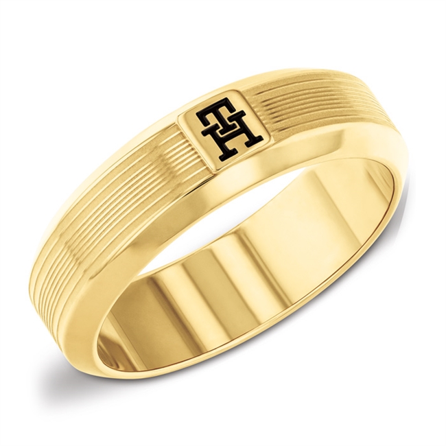 Tommy Hilfiger Pattern Logo Ring Guld