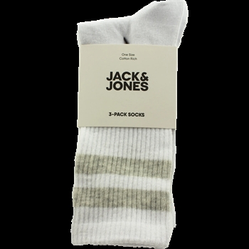 Jack & Jones Travis Tennis 3 Pak Sokker Hvid