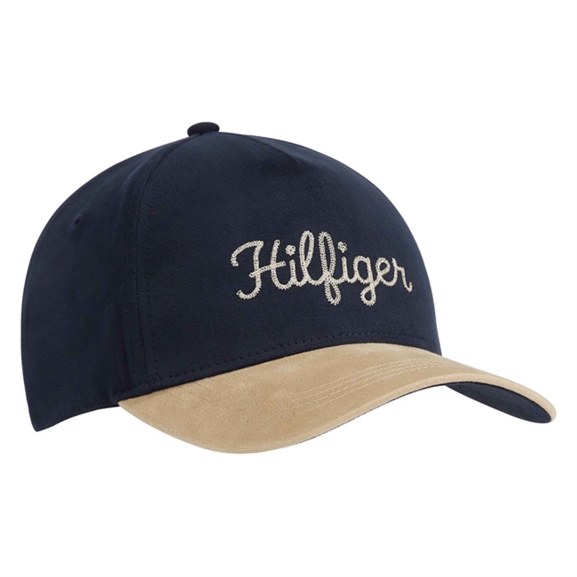 Flot to farvet cap i sand og blå fra Tommy Hilfiger.