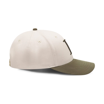 Stilren suede Ivory m/ grøn farvet Les Deux cap