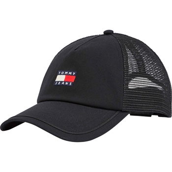 Klassisk sort trucker cap fra Tommy Hilfiger.