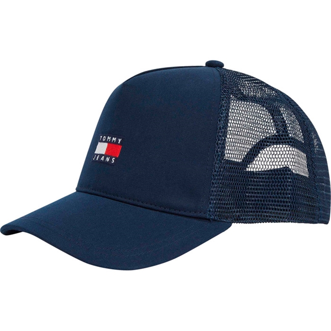 Klassisk mørkeblå trucker cap fra Tommy Hilfiger.