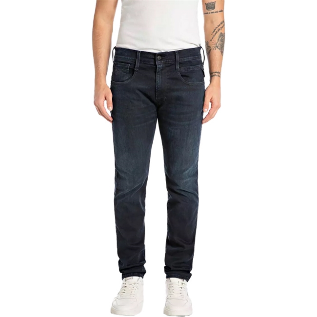 Vasket Blå Jeans fra Replay m. HyperFlex