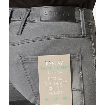 Replay Anbass HyperFlex Jeans Grå