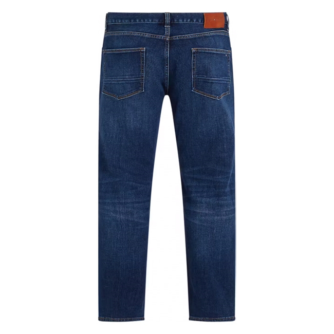 Stilrene straight fit jeans i mørkeblå fra Tommy Hilfiger