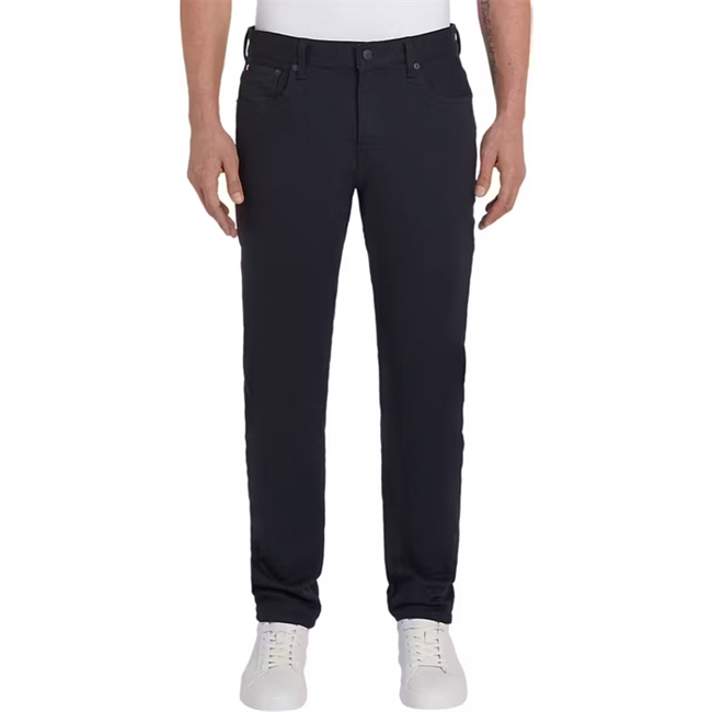 Smarte tapered fit jeans i sort fra Tommy Hilfiger