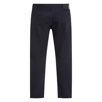 Smarte tapered fit jeans i sort fra Tommy Hilfiger