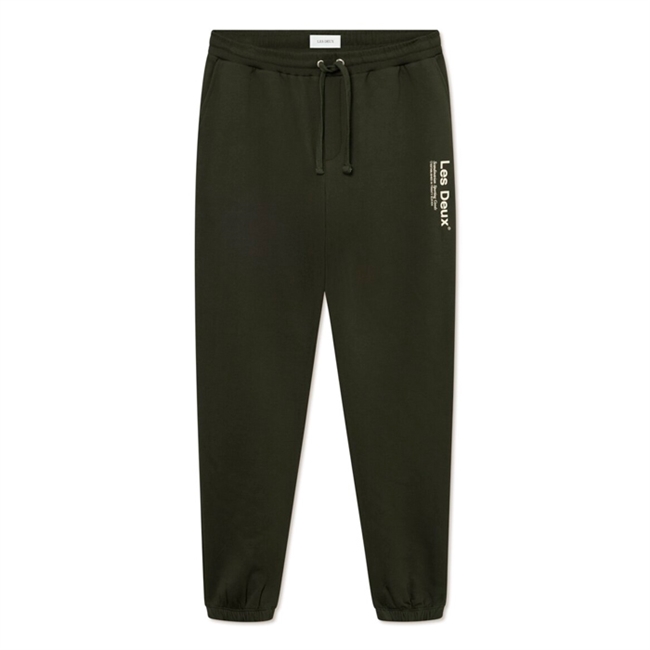 Smarte mørke grønne Sweatpants fra Les Deux