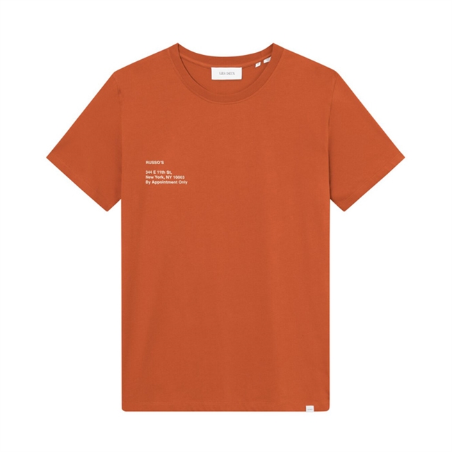 Casual Orange T-Shirt fra Les Deux med Print