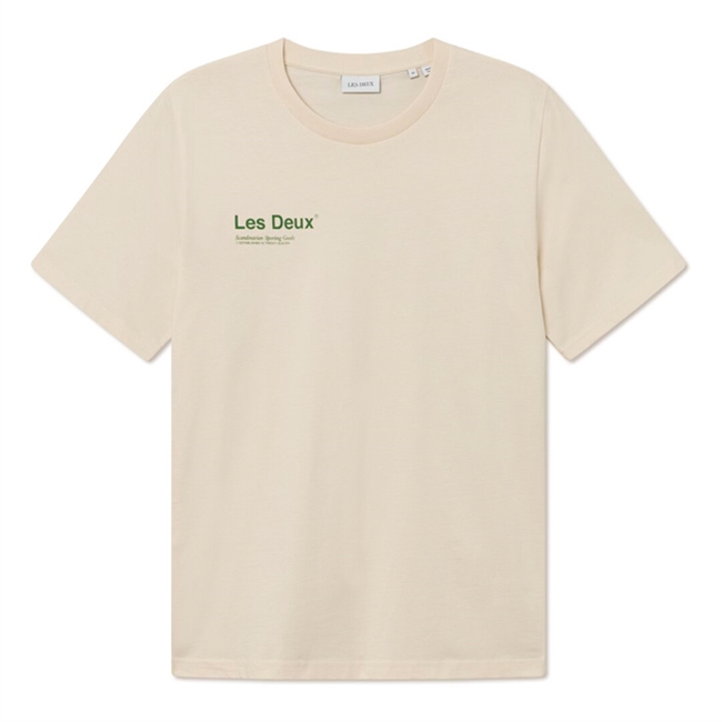 Casual Beige T-Shirt fra Les Deux med Motiv