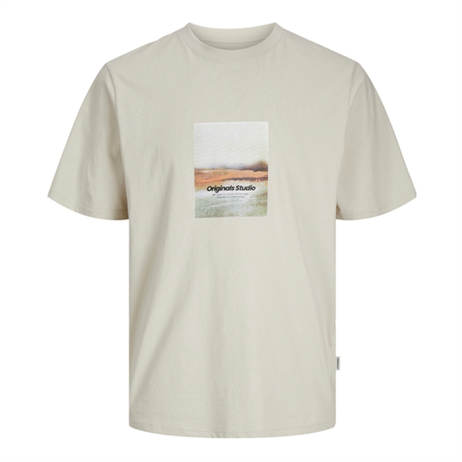 Off white t-shirt med print fra Jack & Jones