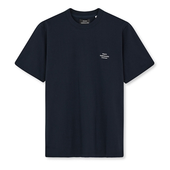 Regular fit blå t-shirt med logo fra Mads Nørgaard.