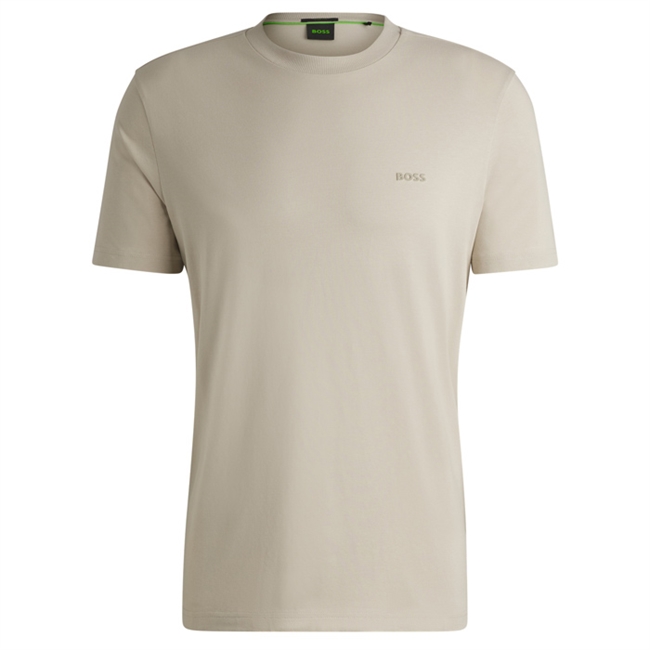 Beige basis t-shirt fra BOSS.