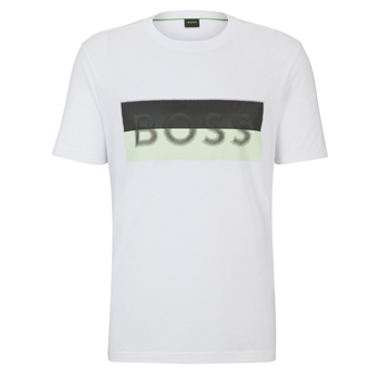 Hvid logo t-shirt fra BOSS.
