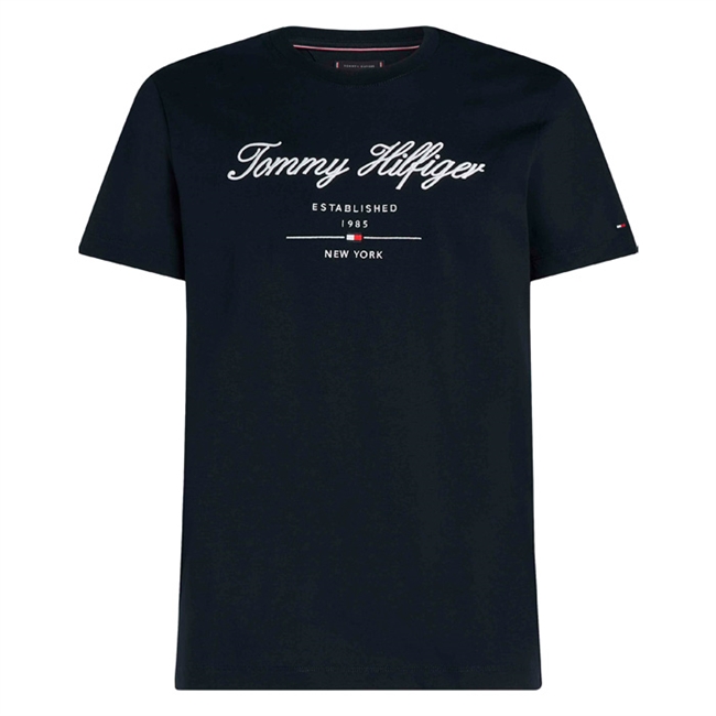 Lækker navy t-shirt fra Tommy Hilfiger med logo