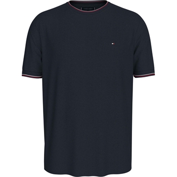 Basis T-shirt regular fit i mørkeblå fra Tommy Hilfiger.