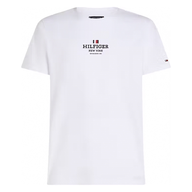 Smart hvid t-shirt fra Tommy Hilfiger med logo