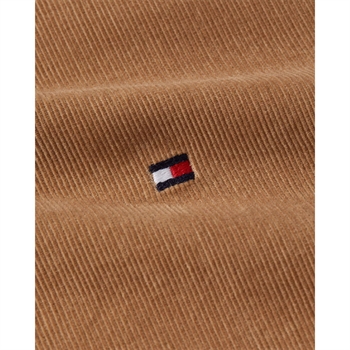 Stilren beige fløjls skjorte fra Tommy Hilfiger