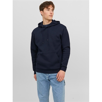 Smart mørkeblå hoodie med lomme fra Jack & Jones.