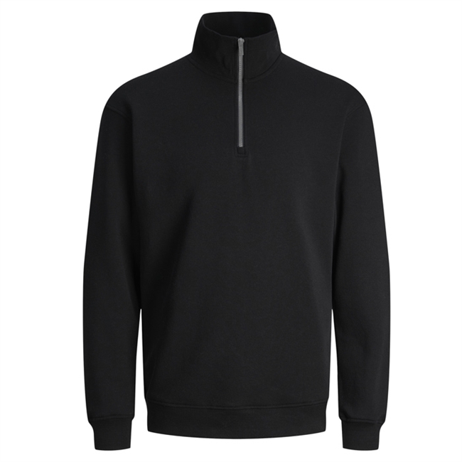 Lækker sort half-zip sweatshirt fra Jack & Jones.