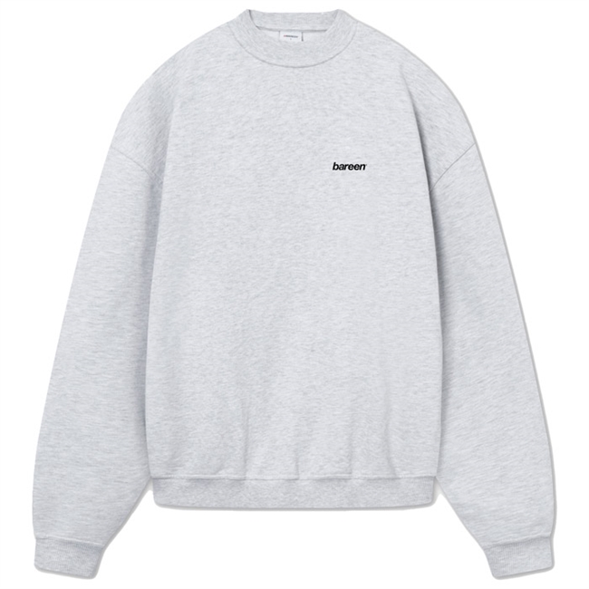 Bareen grå box fit / oversize sweatshirt med logo på ryggen.