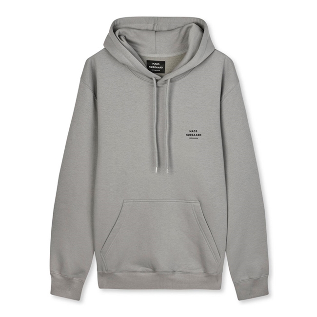 Lækker grå hoodie fra Mads Nørgaard med logo