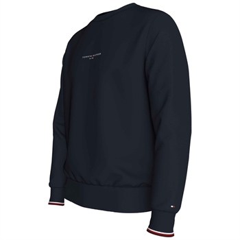 Klassisk Tommy Hilfiger Sweatshirt i Stilfuld Blå Farve