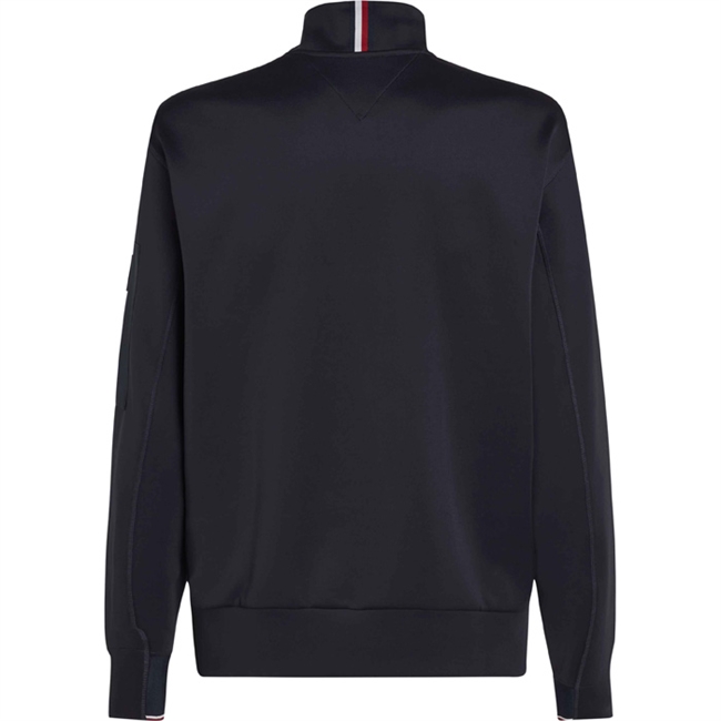 Lækker half zip sweatshirt i blå fra Tommy Hilfiger.