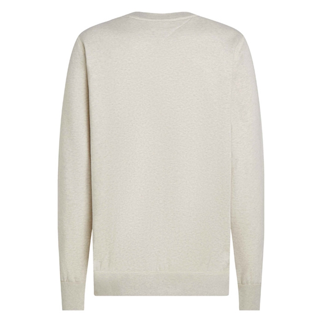 Moderne og komfortabel sandfarvet sweatshirt fra Tommy Hilfiger med logo