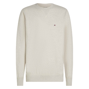 Moderne og komfortabel sandfarvet sweatshirt fra Tommy Hilfiger med logo