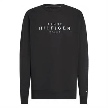 Moderne og komfortabel navy sweatshirt fra Tommy Hilfiger med tryk