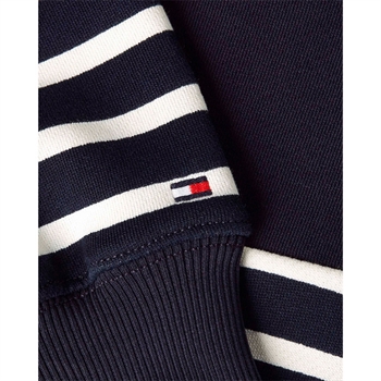 Flot stribet halfzip sweatshirt fra Tommy Hilfiger.