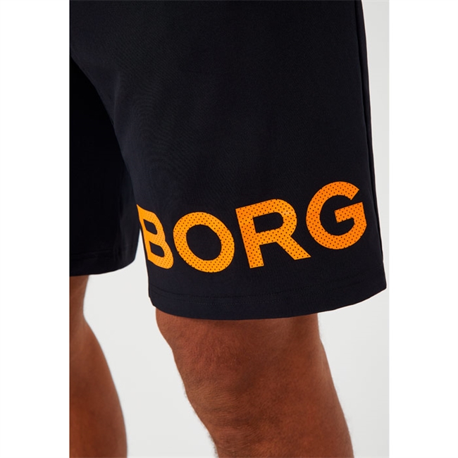 Smarte sorte sports shorts fra Björn Borg med logo