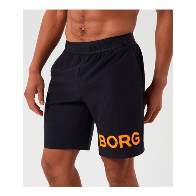 Smarte sorte sports shorts fra Björn Borg med logo