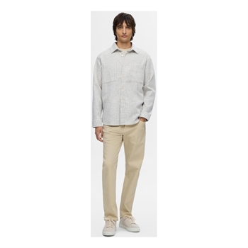 Moderne Ternet Overshirt fra Selected i Hvid