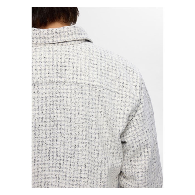 Moderne Ternet Overshirt fra Selected i Hvid