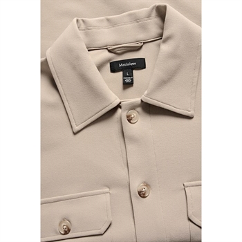 Smart og komfortabel Matinique overshirt i beige