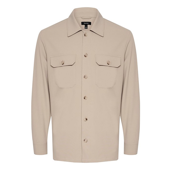 Smart og komfortabel Matinique overshirt i beige