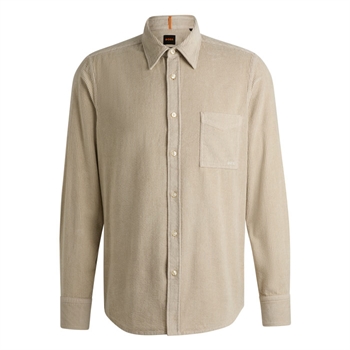 Lækker og behagelig overshirt fra BOSS i beige