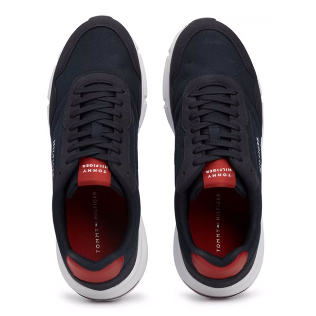 Smart blå runner sneaker fra Tommy Hilfiger.