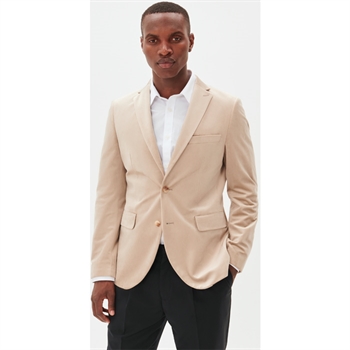 Smart og stilren beige velour blazer fra Matinique.