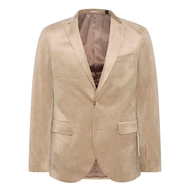 Smart og stilren beige velour blazer fra Matinique.