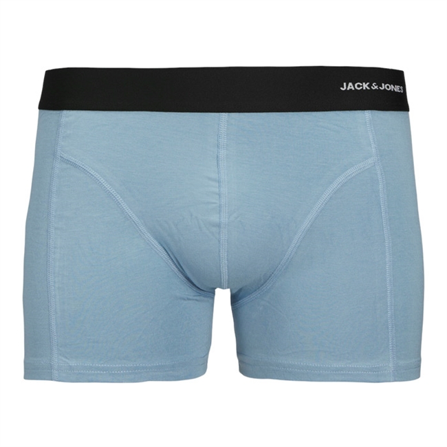 3-pak trunks i grå og blå fra Jack & Jones.