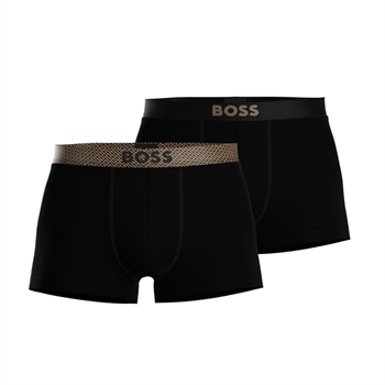 Smart 2 Pak trunks i sort og guld fra BOSS .